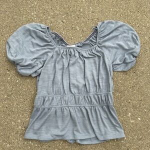 gray - blue pattern shirt